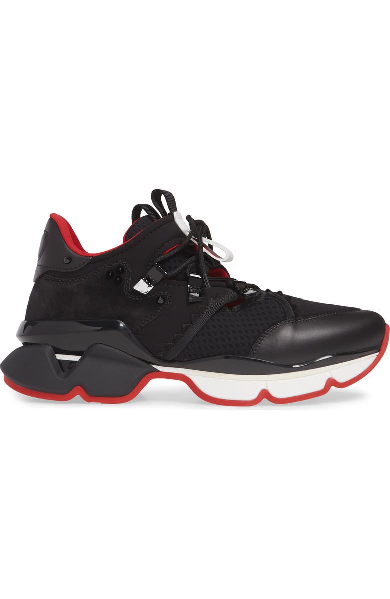 Christian Louboutin Red Runner Sneaker, Alternate, color,