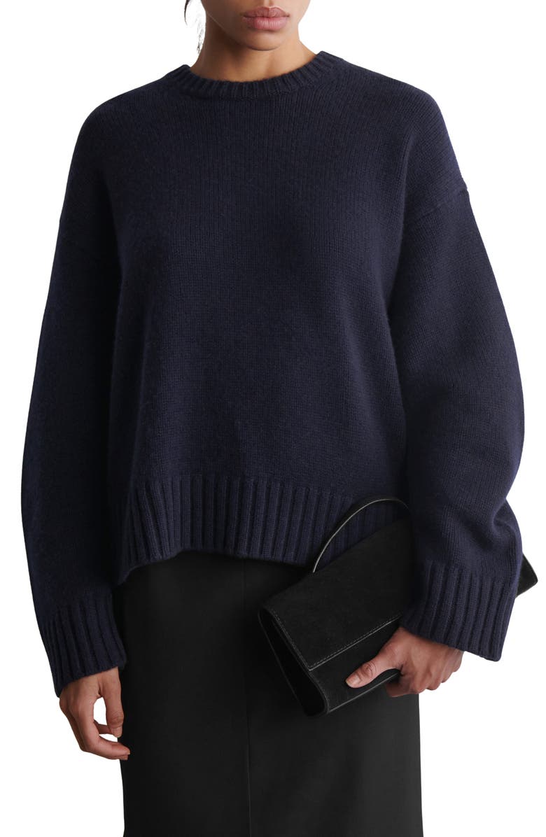 COS Raven Relaxed Fit Cashmere Sweater, Main, color,