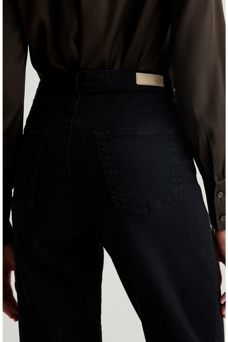 Rian High Waist Ankle Straight Leg Jeans, Alternate, color, SULFUR BLACK