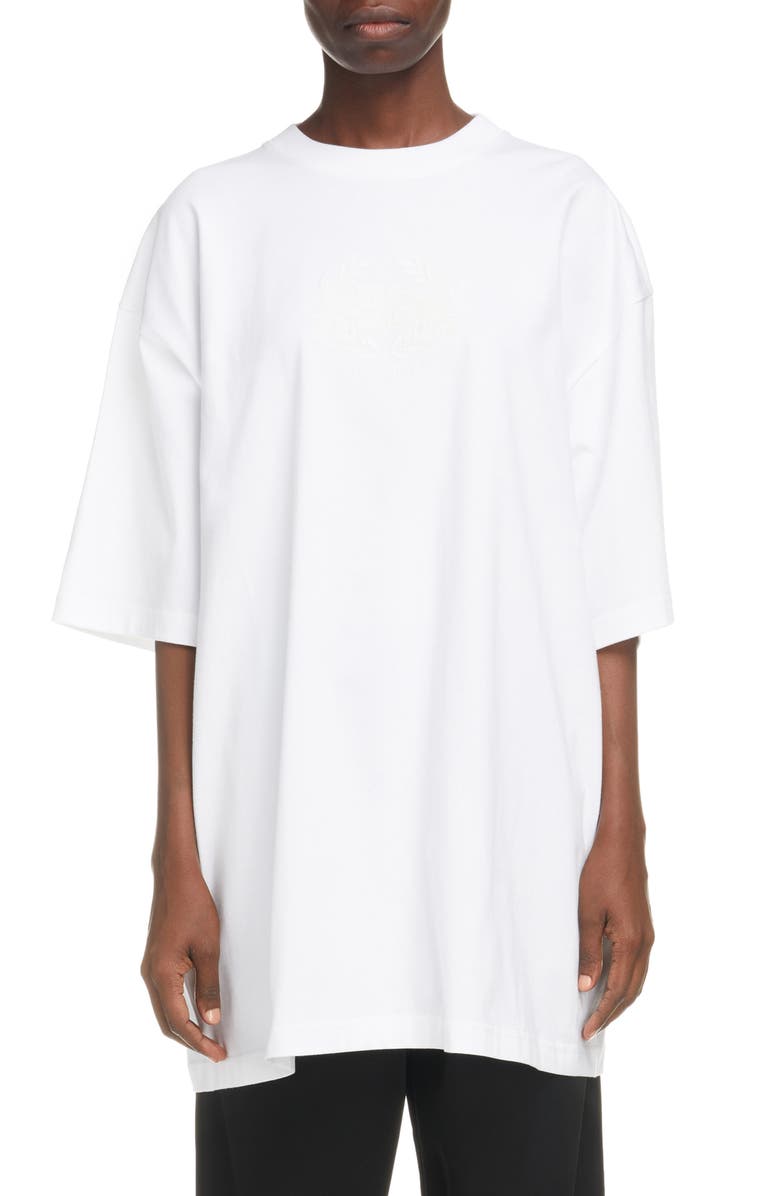 Balenciaga Oversize Glow in the Dark Graphic Tee, Main, color,