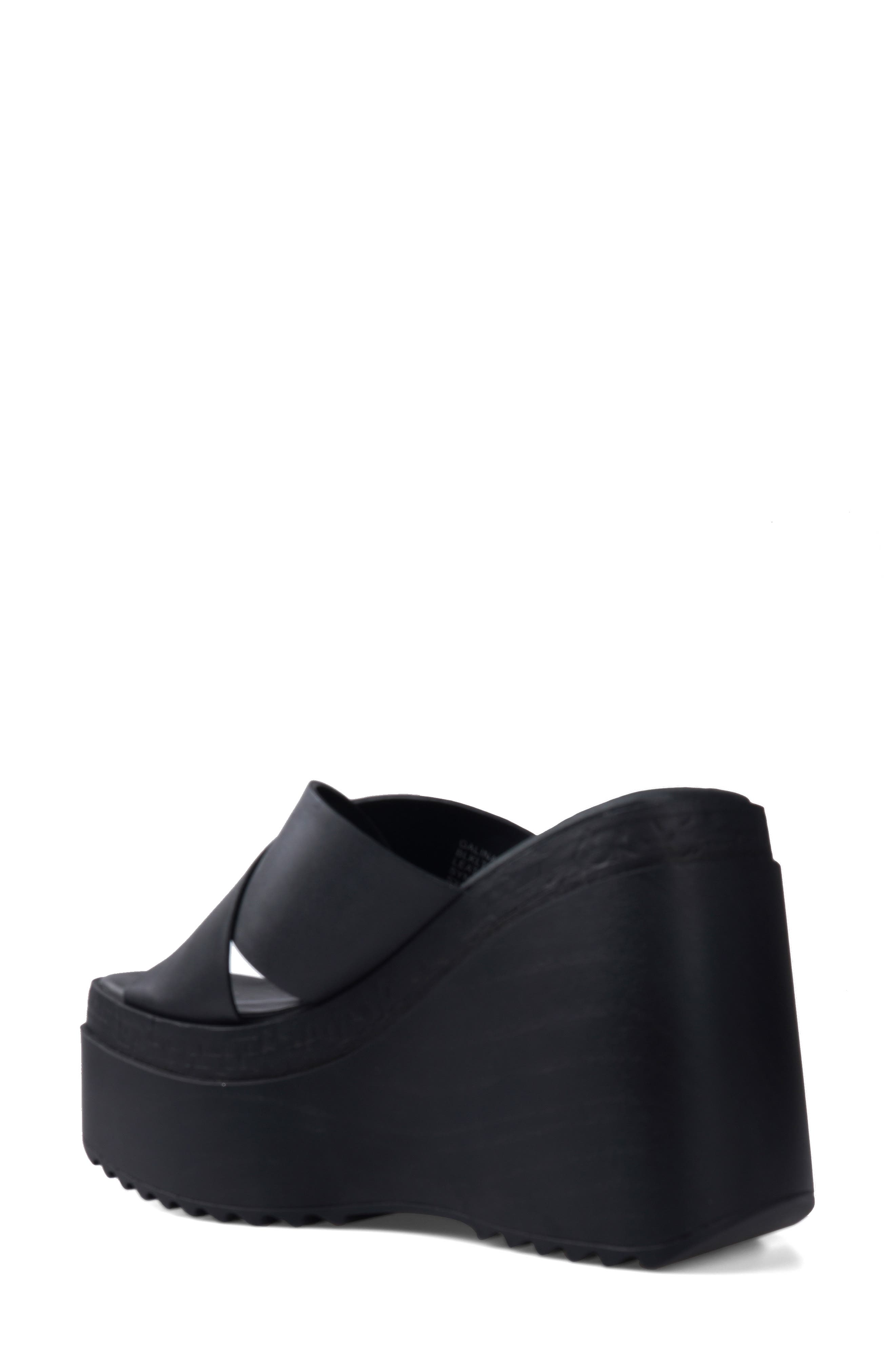 Candie
s Galina Platform Wedge Sandal, Alternate, color, Black