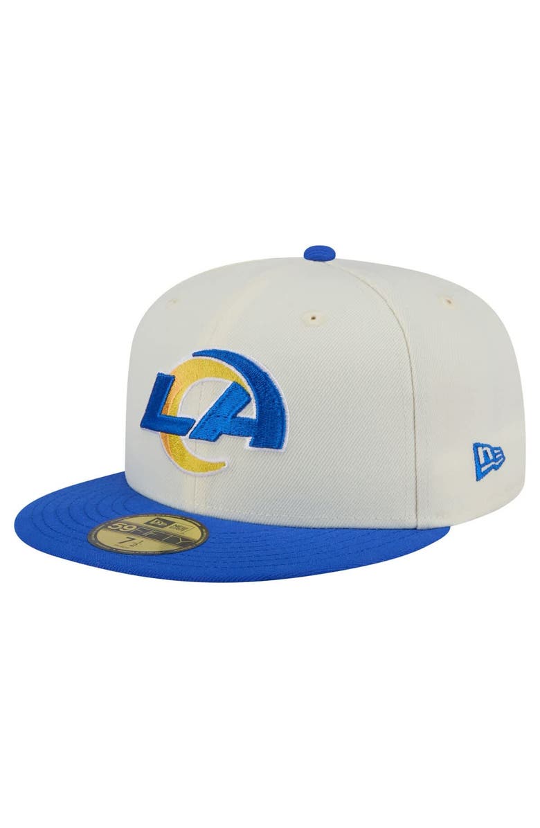New Era Men's New Era  White/Royal Los Angeles Rams Main 59FIFTY Fitted Hat, Alternate, color, 