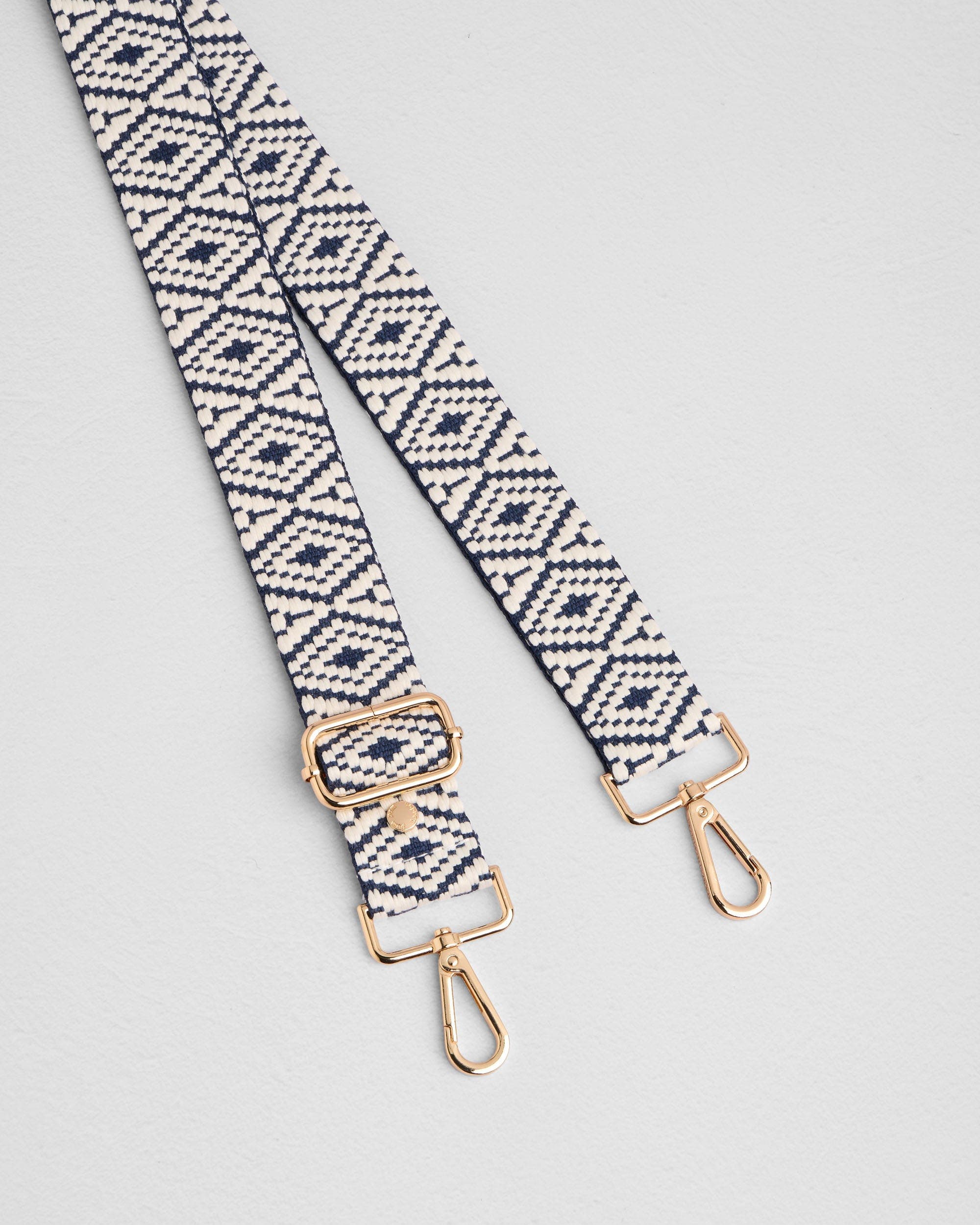 Pom Pom London Eaton Crossbody Bag, Alternate, color, Navy & Slate Blue