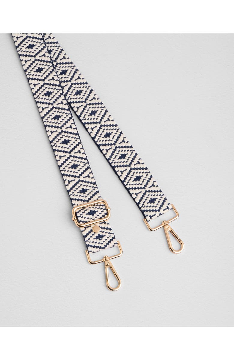 Pom Pom London Eaton Crossbody Bag, Alternate, color, Navy & Slate Blue