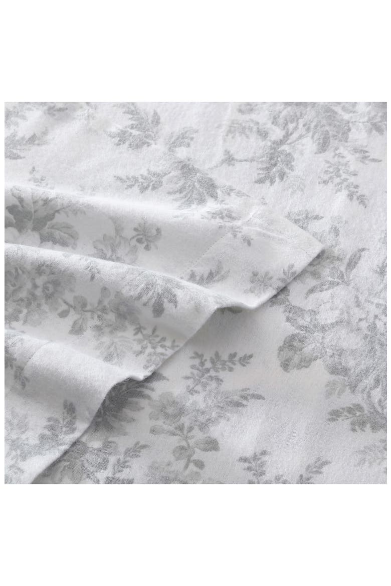 Vanessa Cotton Flannel Sheet Set, Alternate, color, LIGHT PASTEL GREY