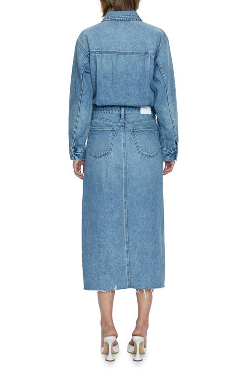 Pistola Amira Long Sleeve Denim Midi Dress