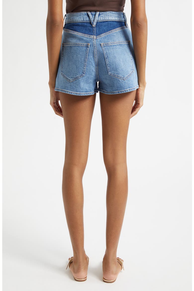 Elijah Colorblock Denim Shorts, Alternate, color, REBEL BLUE COLORBLOCK