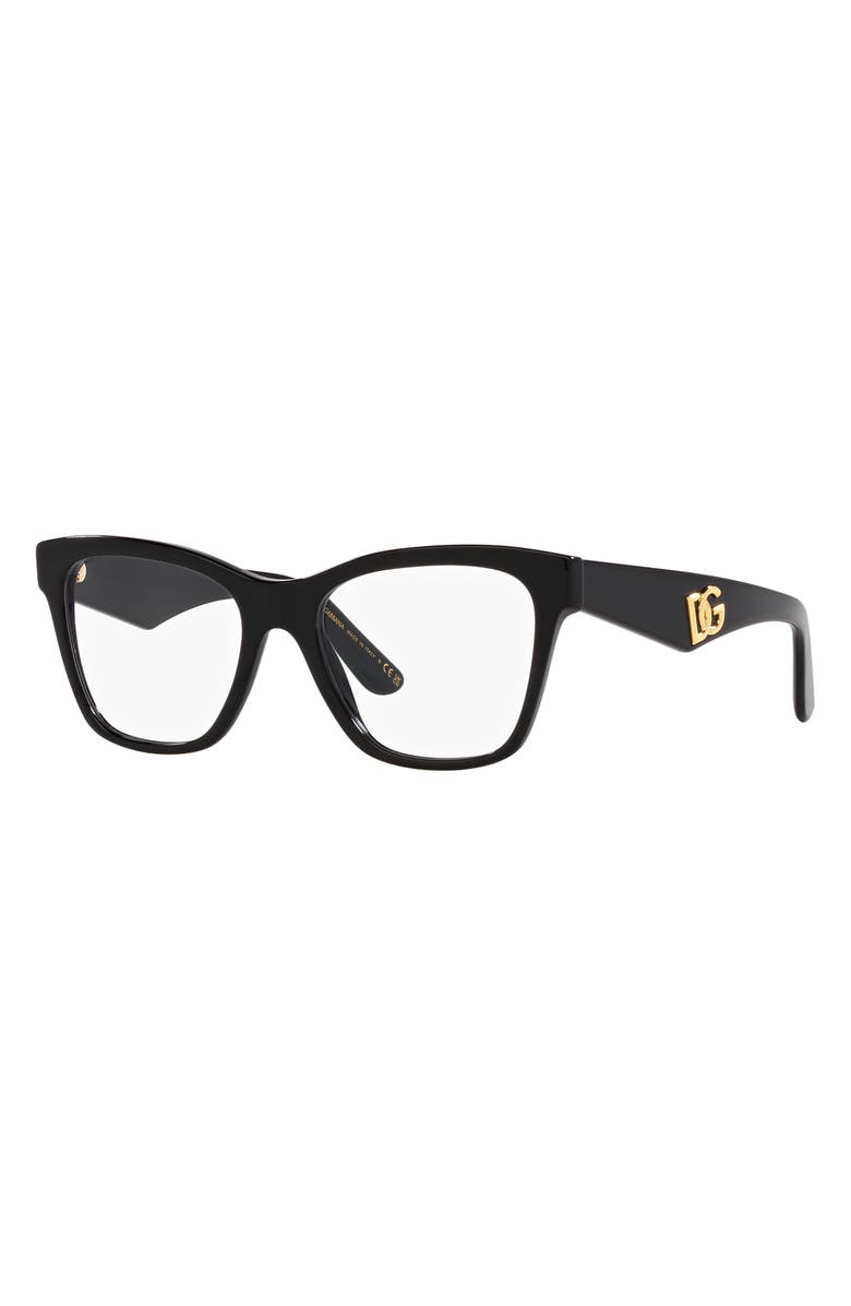 Dolce&Gabbana 53mm Square Optical Glasses, Alternate, color, 