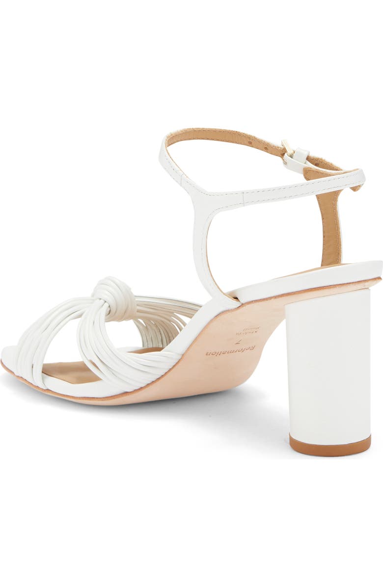 Reformation Petra Ankle Strap Cylinder Heel Sandal, Alternate, color,