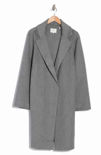 Vince Classic Wool Blend Open Front Coat