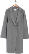 Vince Classic Wool Blend Open Front Coat
