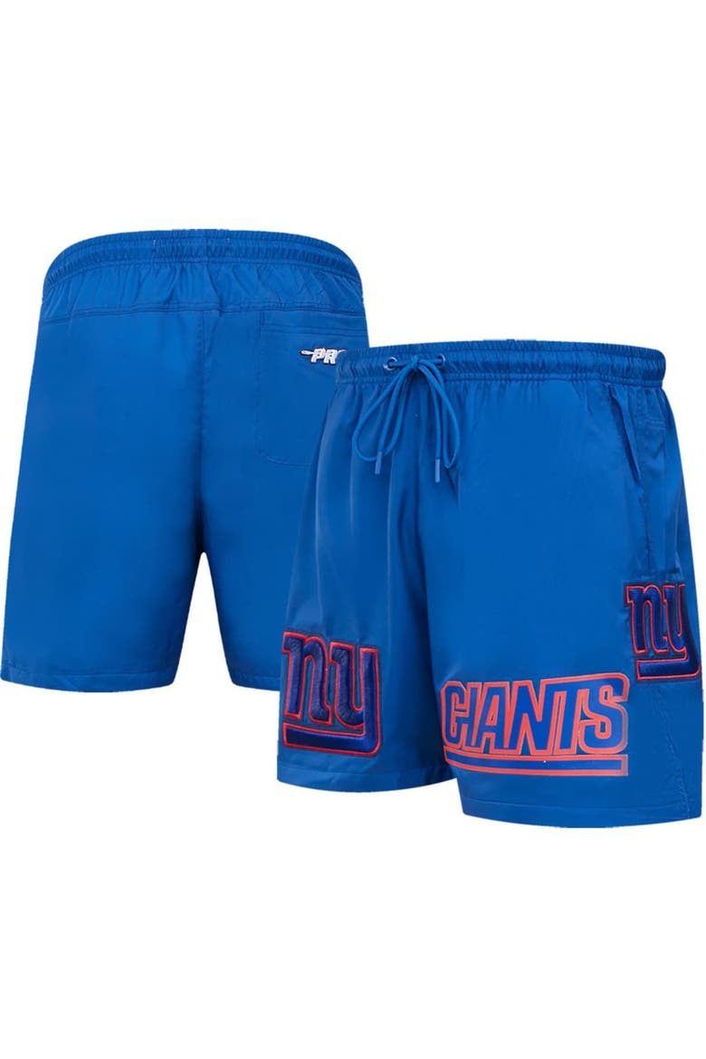 Men's Pro Standard Royal New York Giants Woven Shorts, Main, color, Royal