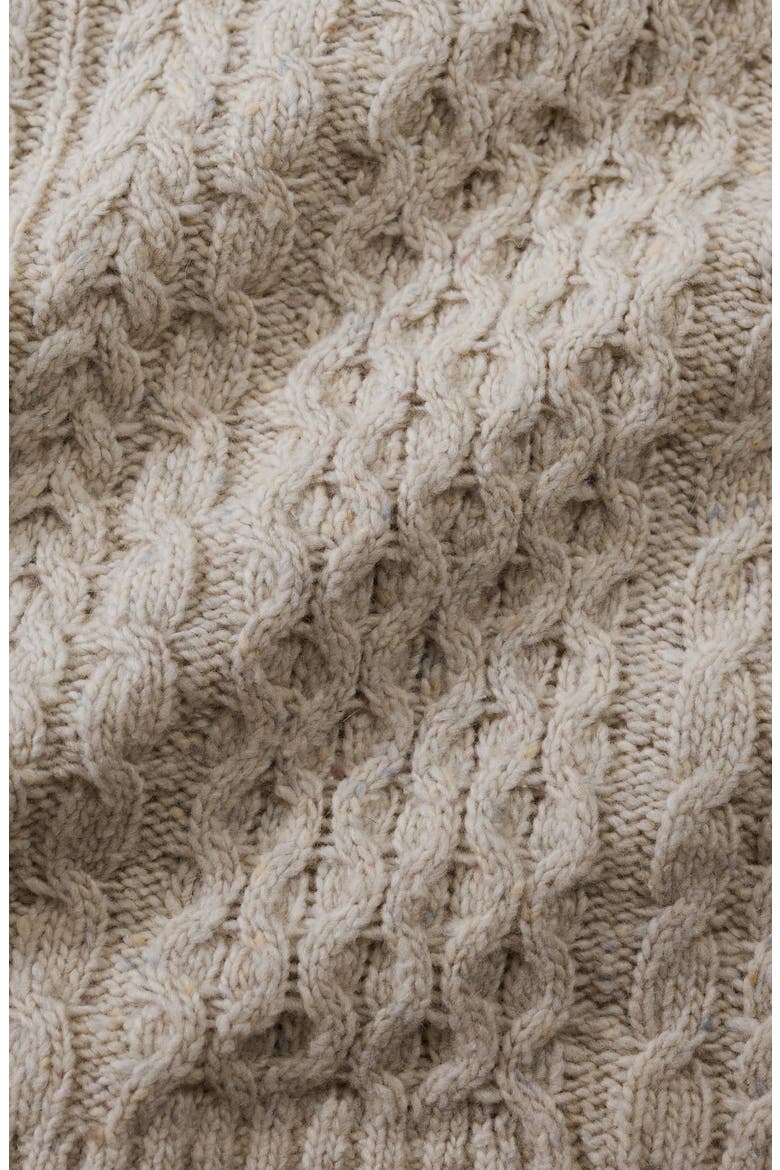 Newlyn Cable Merino Wool Blend Sweater Vest, Alternate, color, KNIT MELANGE ARAN