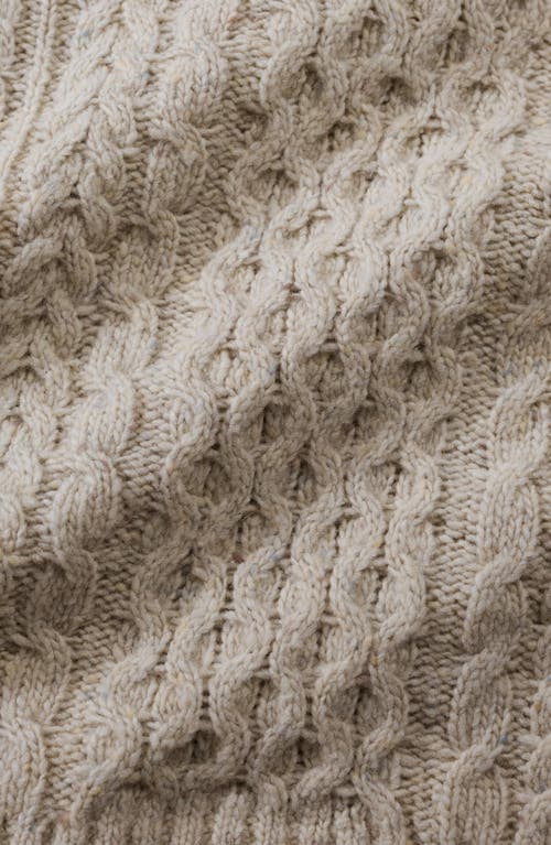 Seasalt Cornwall Newlyn Cable Merino Wool Blend Sweater Vest In Neutral