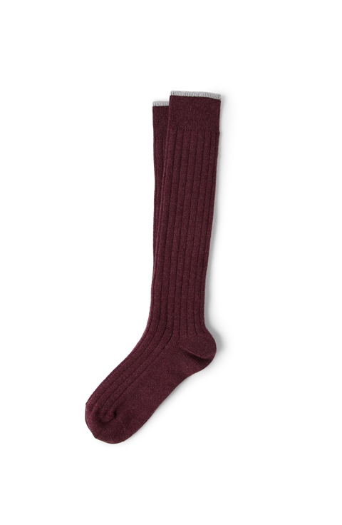 Rib knit socks