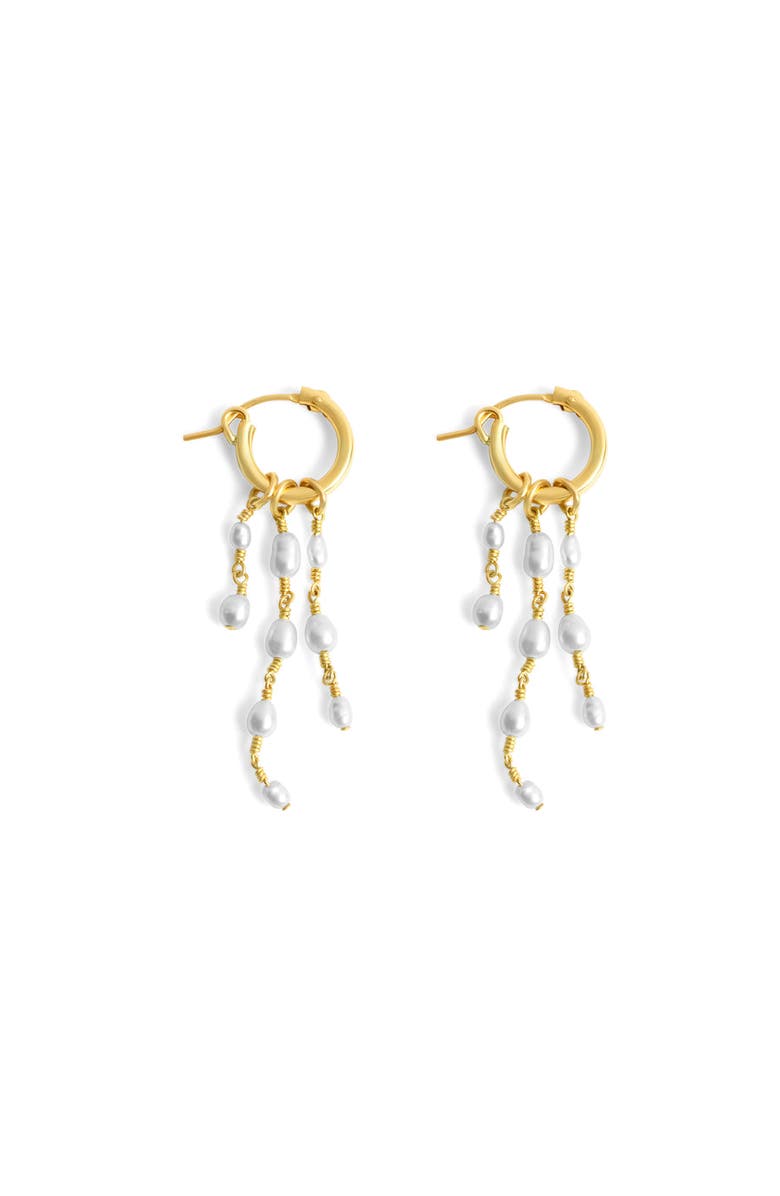 ABLE Celeste Pearl Chandelier Earrings Gold, Alternate, color, Gold/Pearl