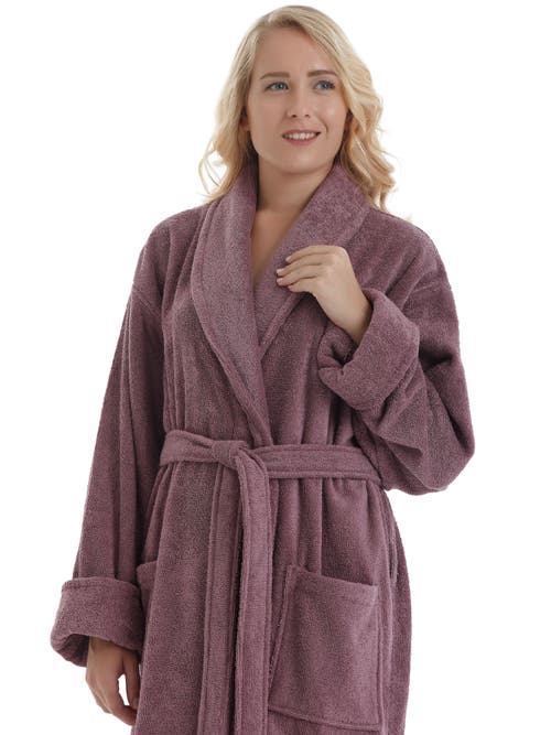 Arus Optimus Long Cotton Bathrobe For Women In Brown
