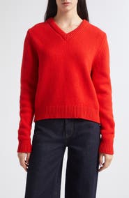 &Daughter Glenn V-Neck Lambswool Sweater