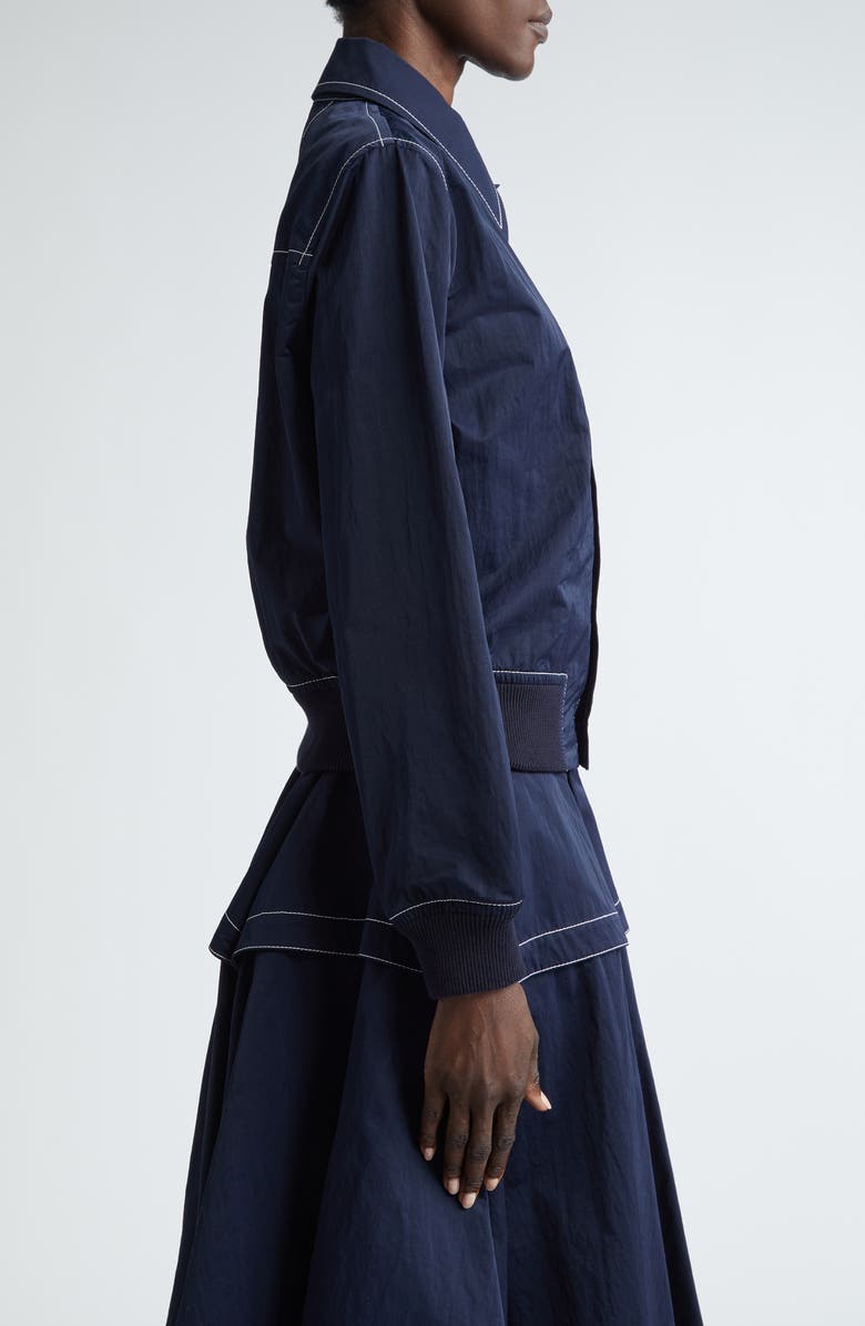 Bottega Veneta Triangle Pocket Nylon Jacket, Alternate, color,