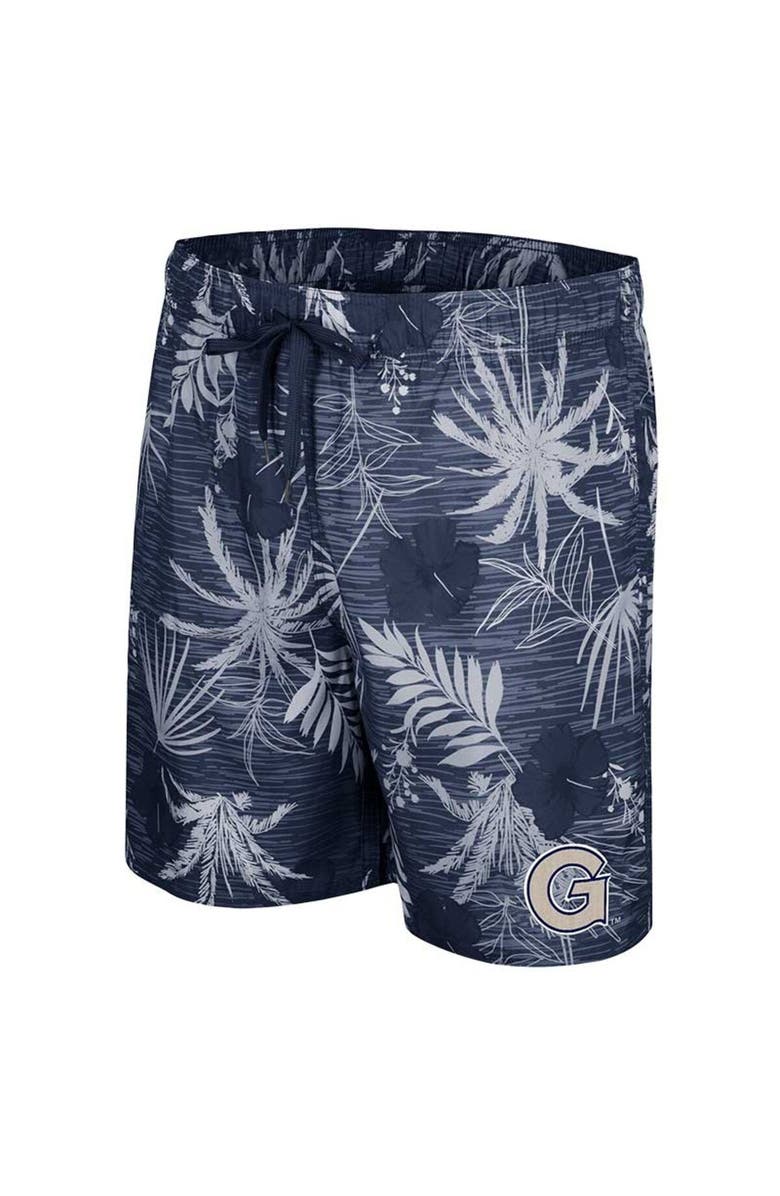 COLOSSEUM Men's Colosseum Navy Georgetown Hoyas What Else is New Swim Shorts, Alternate, color, 