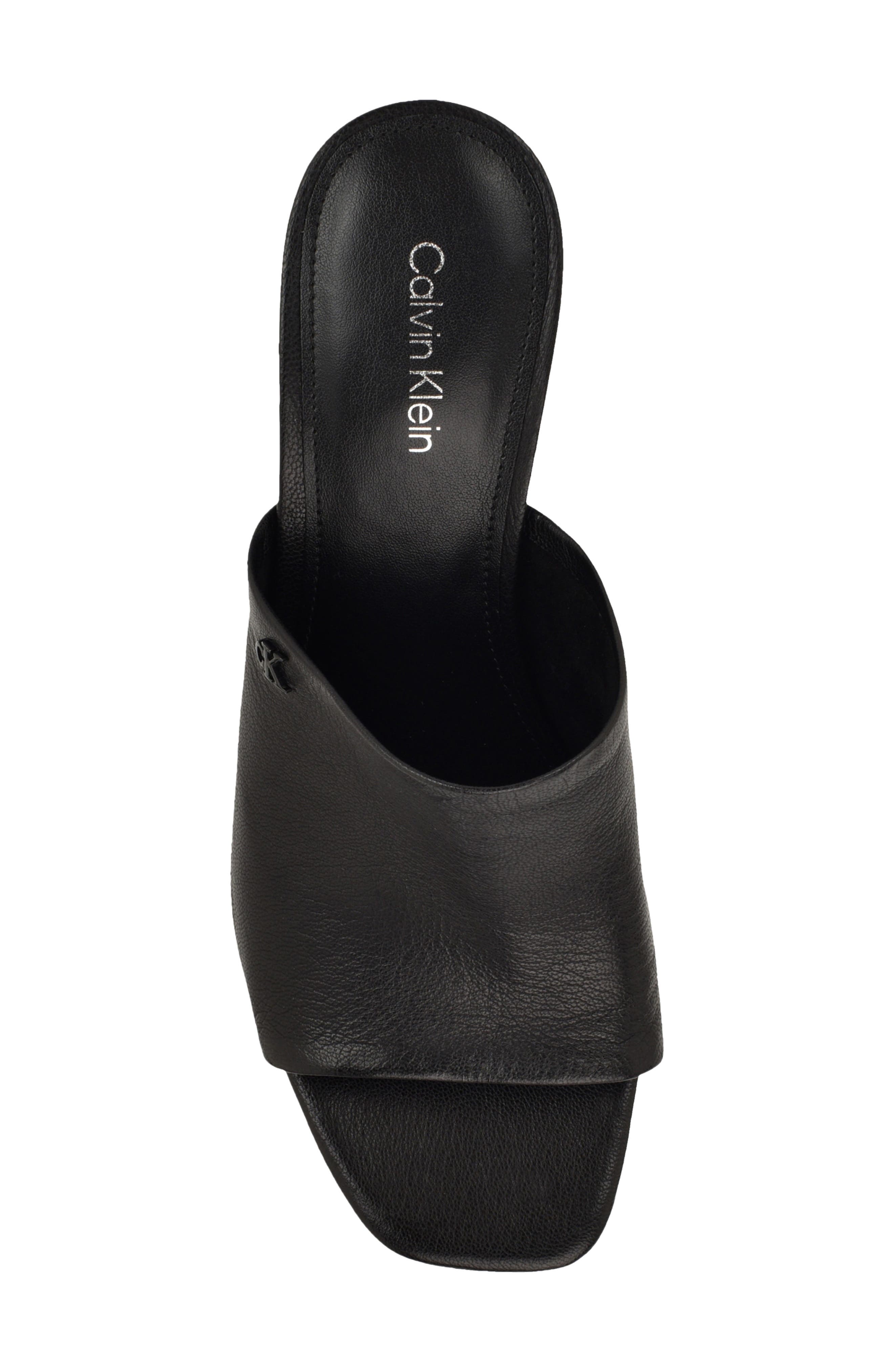 Calvin Klein Chaney Sandal, Alternate, color, Black Leather