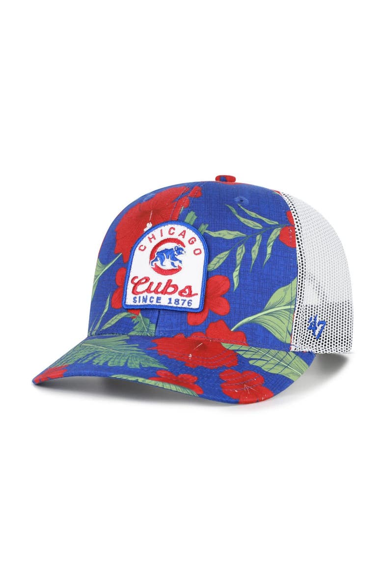 '47 Men's '47  Royal Chicago Cubs Tei Beachside Adjustable Trucker Hat, Main, color, Royal