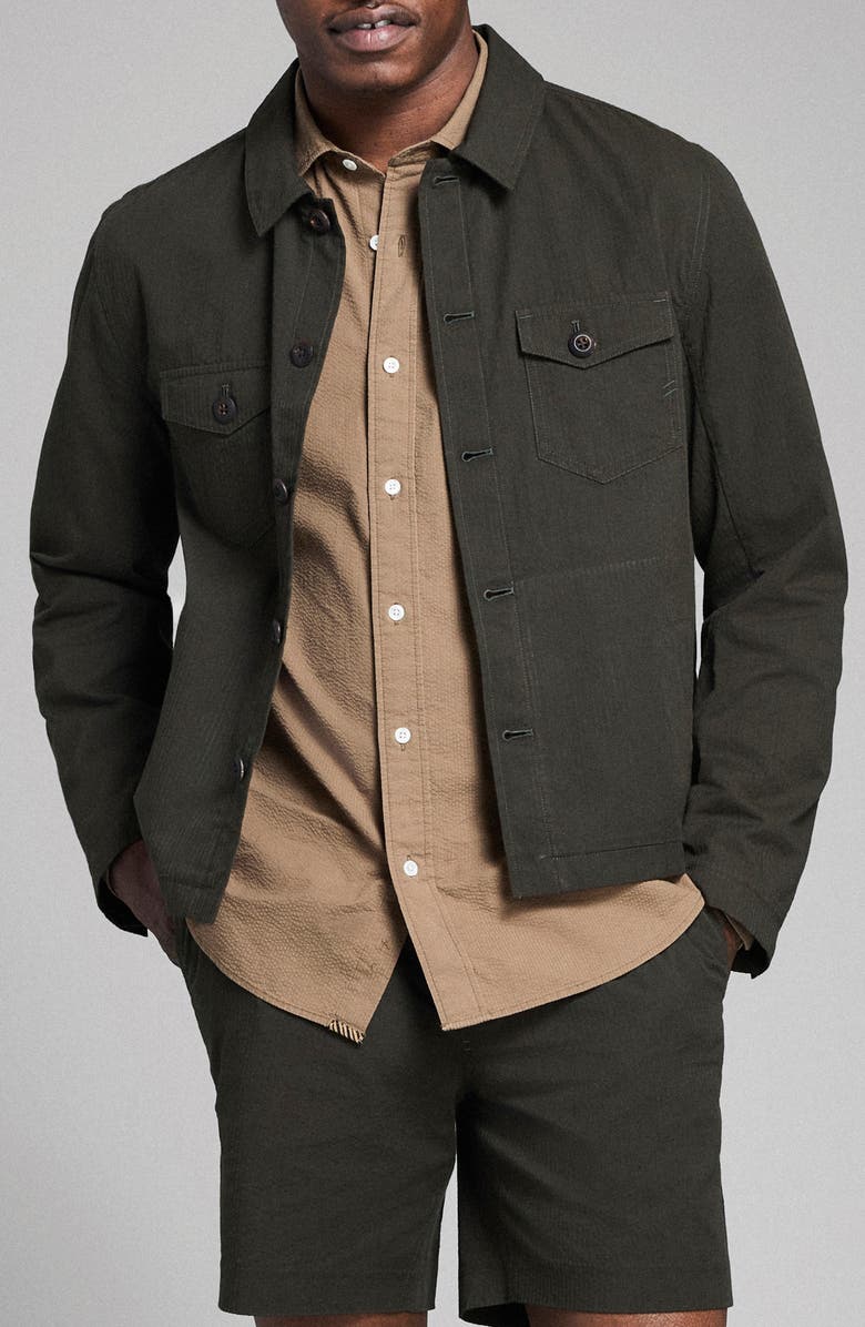 Billy Reid Woodsman Cotton Jacket, Main, color, Peat