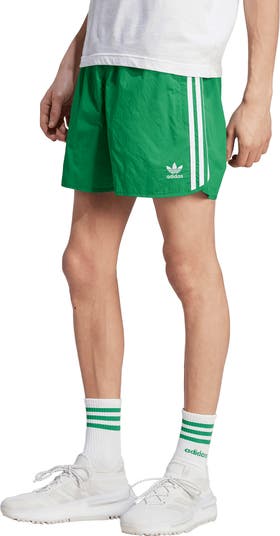 Adidas originals green shorts on sale