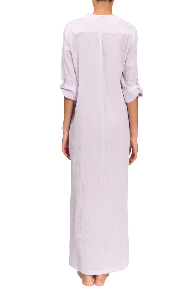 Plunge V-Neck Cotton Caftan, Alternate, color, LAVENDER
