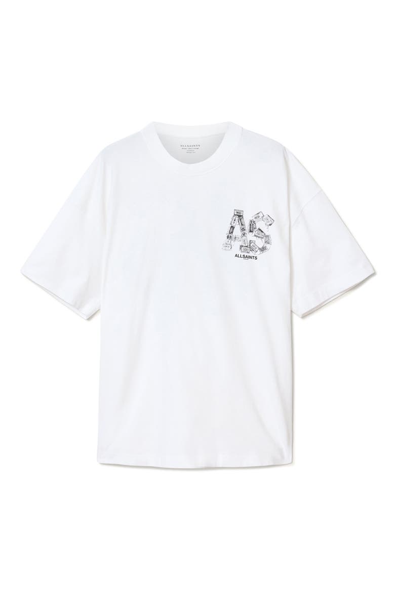 Mixtape Cotton Graphic T-Shirt, Alternate, color, OPTIC WHITE
