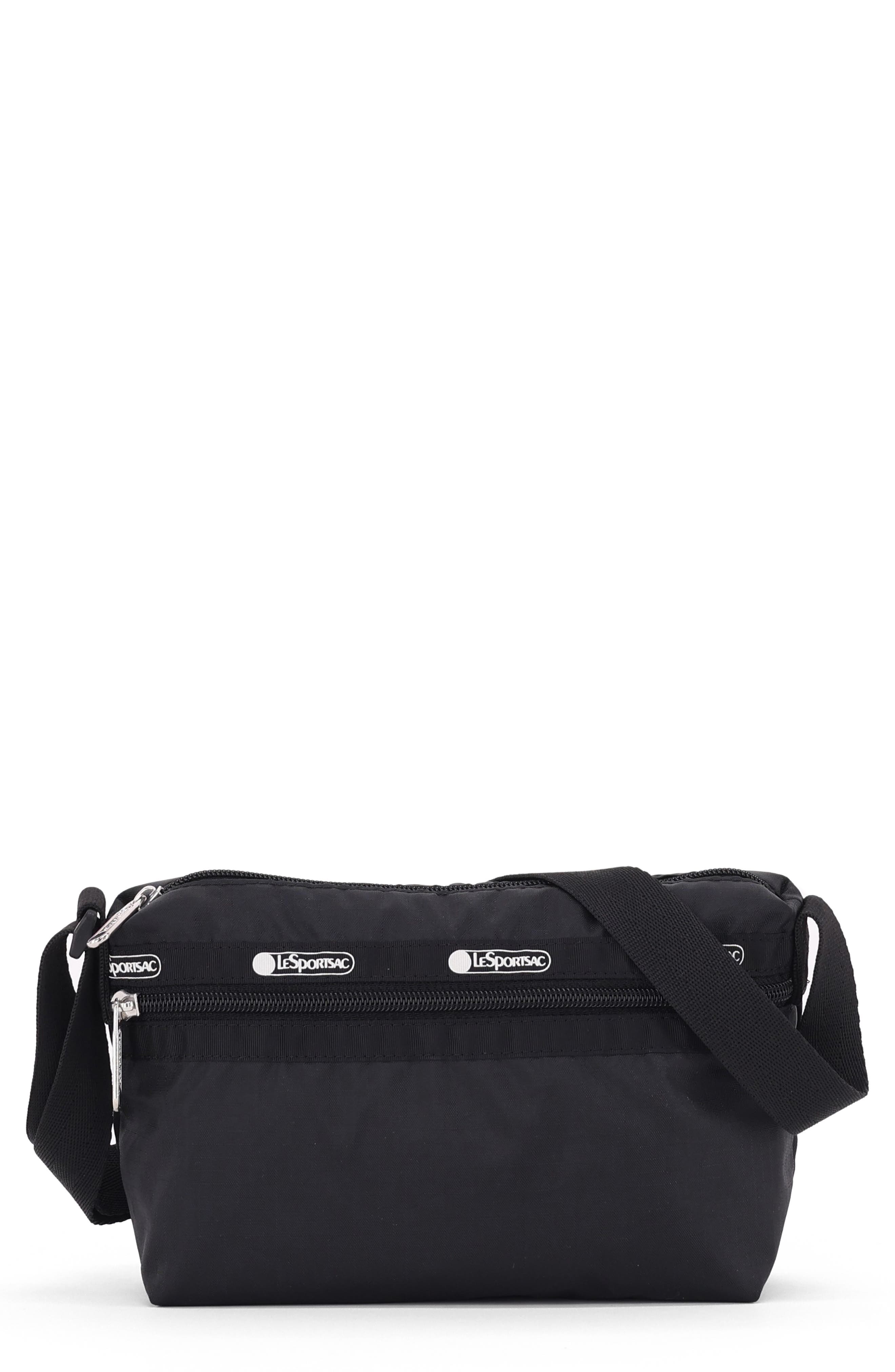 LeSportsac Small Crescent Hobo Bag, Main, color, Jet Black L