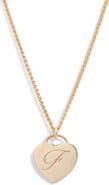 Set & Stones Alice Initial Heart Pendant Necklace