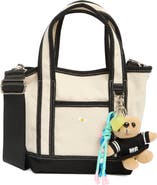 Madden Girl Canvas Mini Tote with Charm