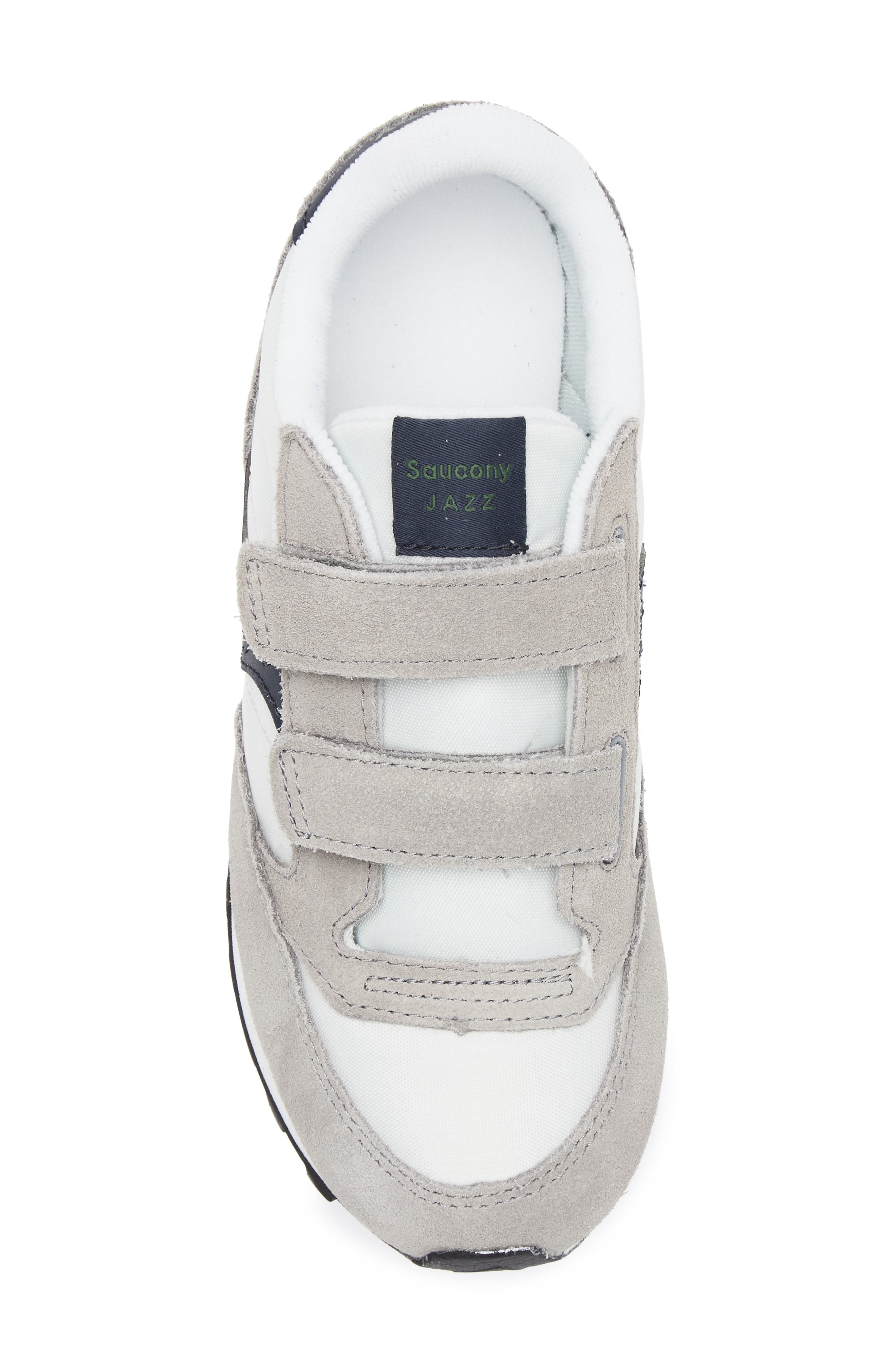 Saucony Jazz Double Hook & Loop Sneaker, Alternate, color, Grey/ Navy/ Green