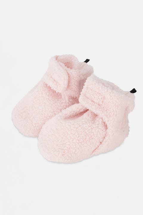 Fleece Elastic Cuff Cotton Lined Slippers