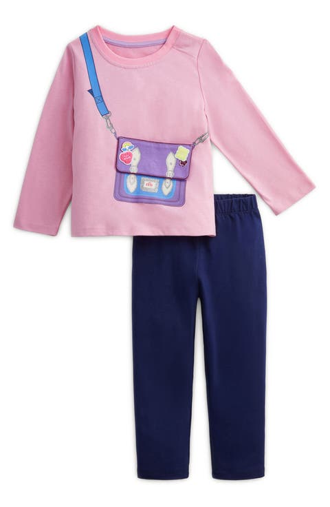 Kids' Cotton Jersey Top & Leggings Set
