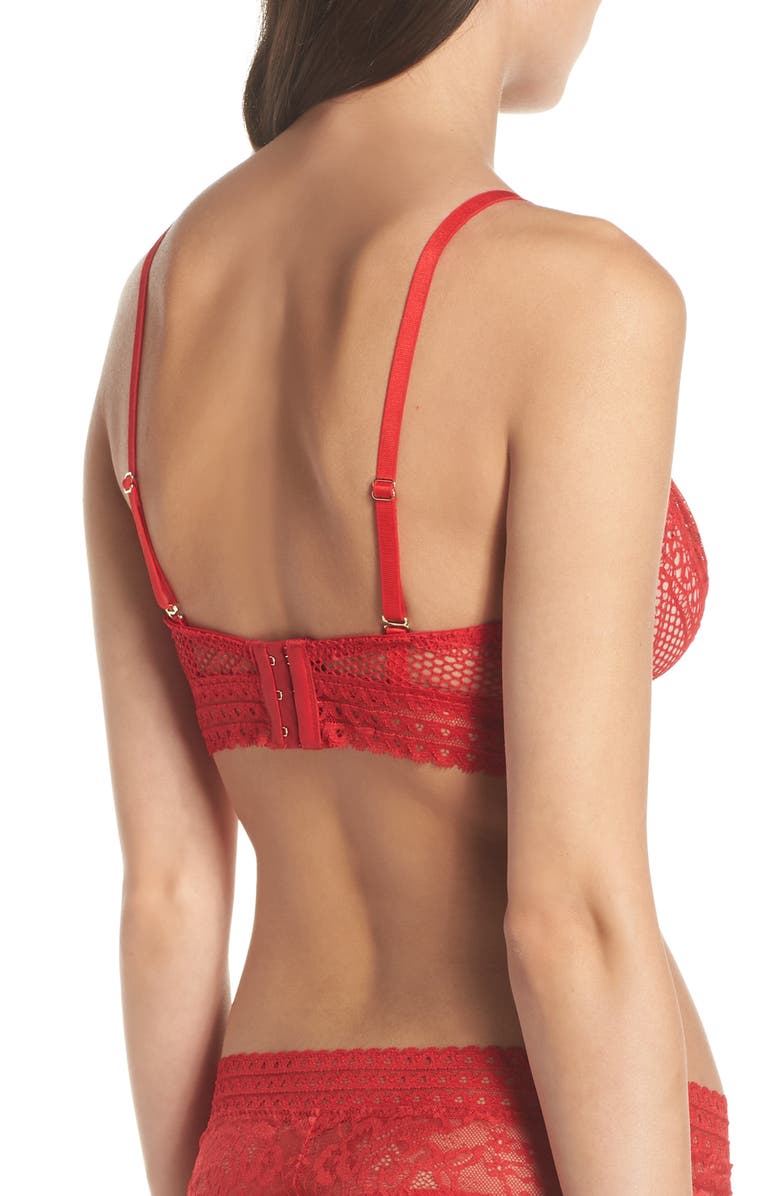 Palindrome Kitty Convertible Longline Bra, Alternate, color, 