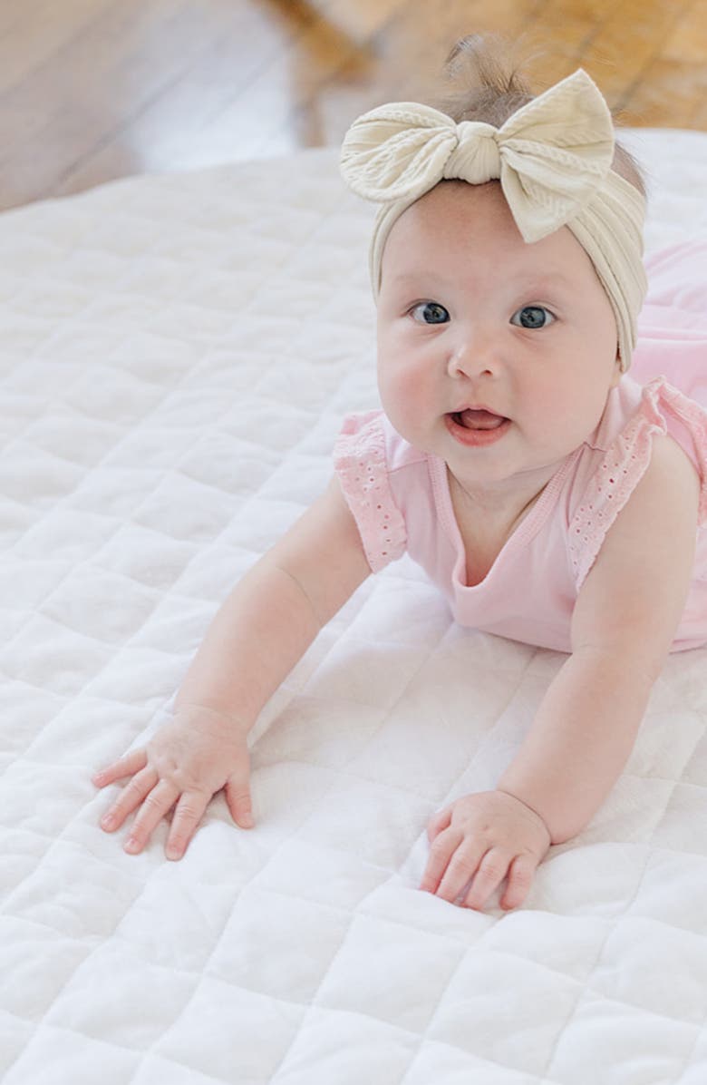 Poppyseed Play Linen Round Play Mat, Alternate, color,