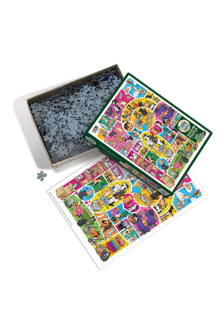 Doodlecats 1000 Piece Puzzle, Alternate, color, Multicolored