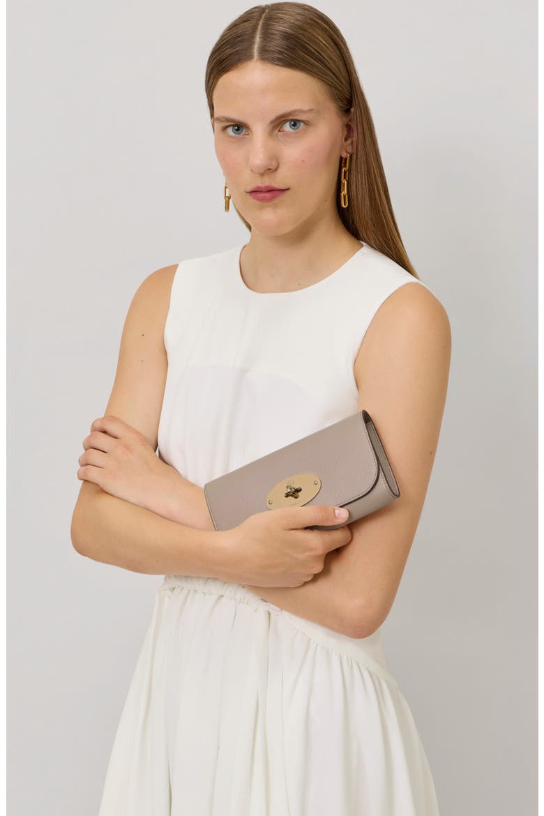 Lily Leather Wallet on a Chain, Alternate, color, CASHMERE TAUPE