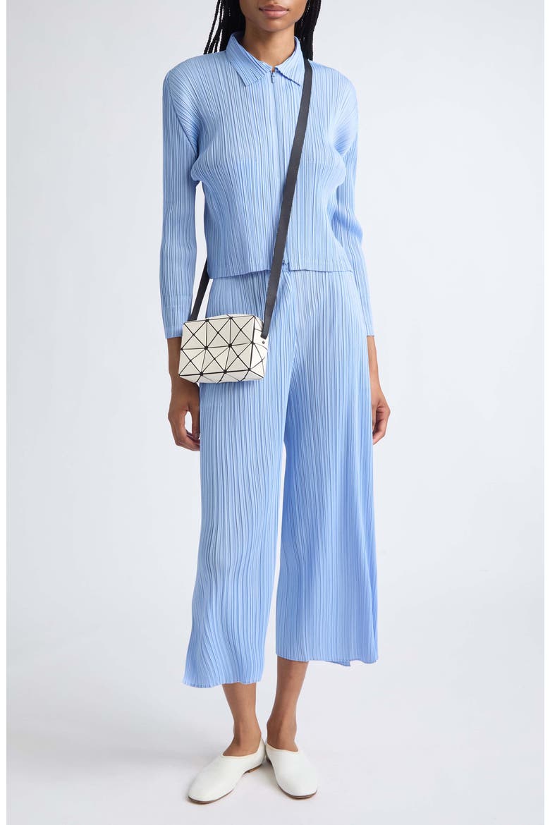 Monthly Colors August Pleated Crop Straight Leg Pants, Alternate, color, LIGHT BLUE
