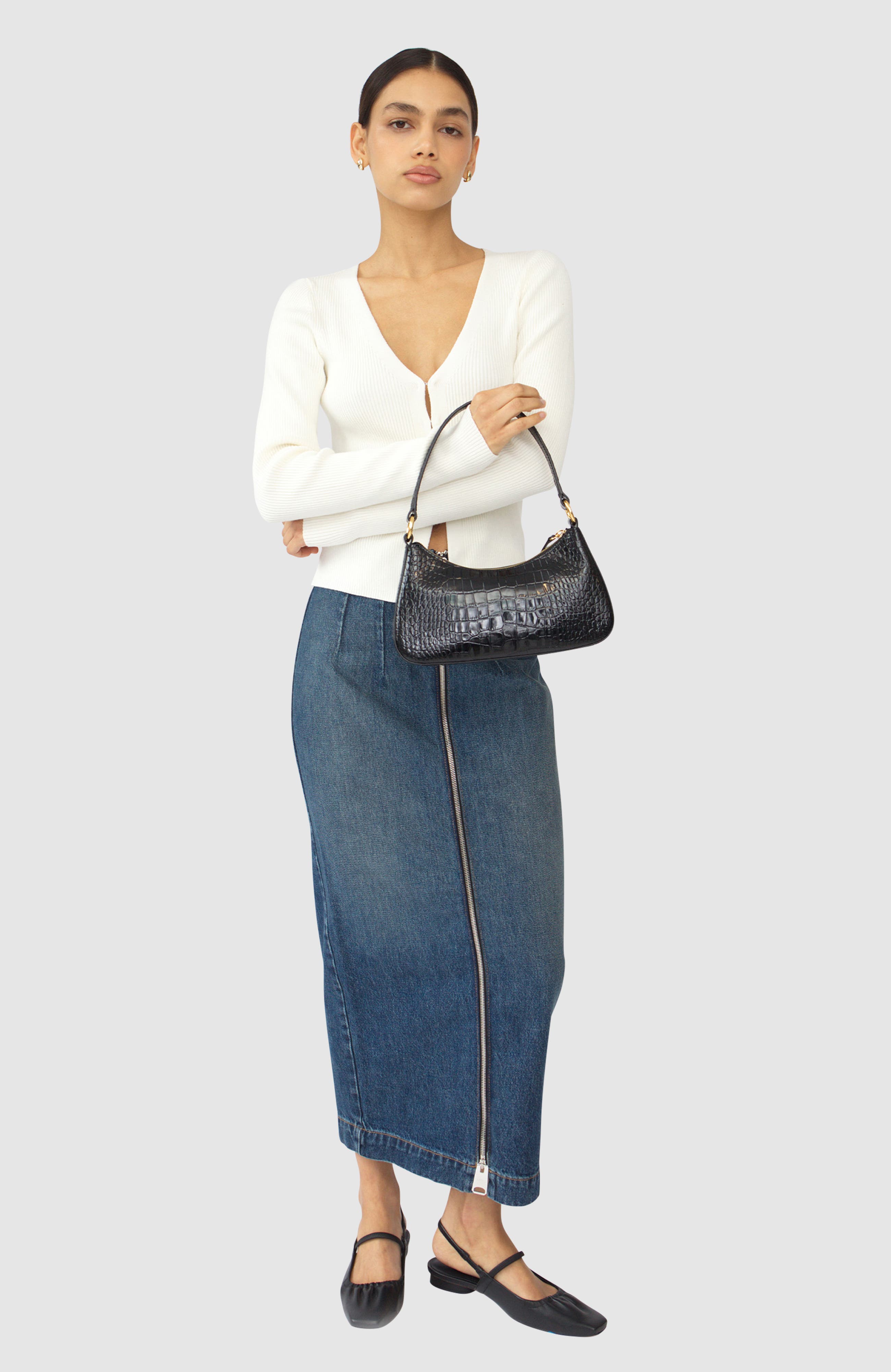 HYER GOODS Upcycled Leather Mini Shoulder Bag, Alternate, color, 