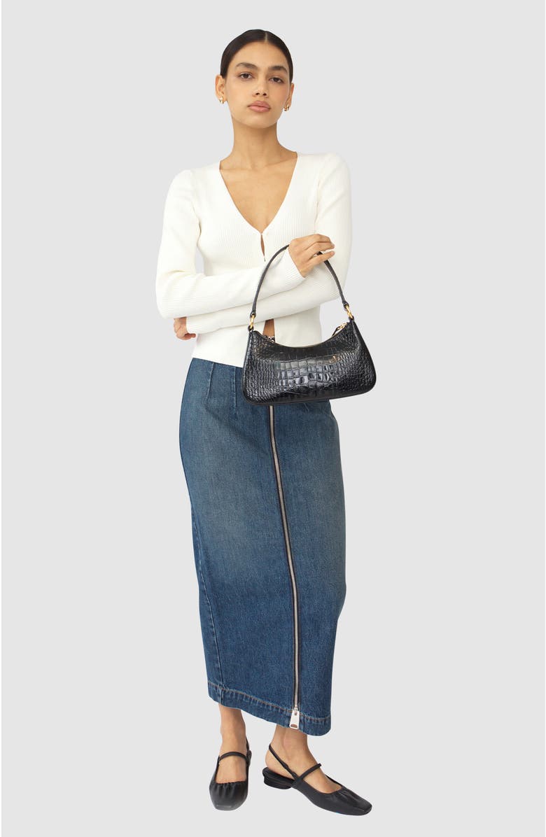 HYER GOODS Upcycled Leather Mini Shoulder Bag, Alternate, color,