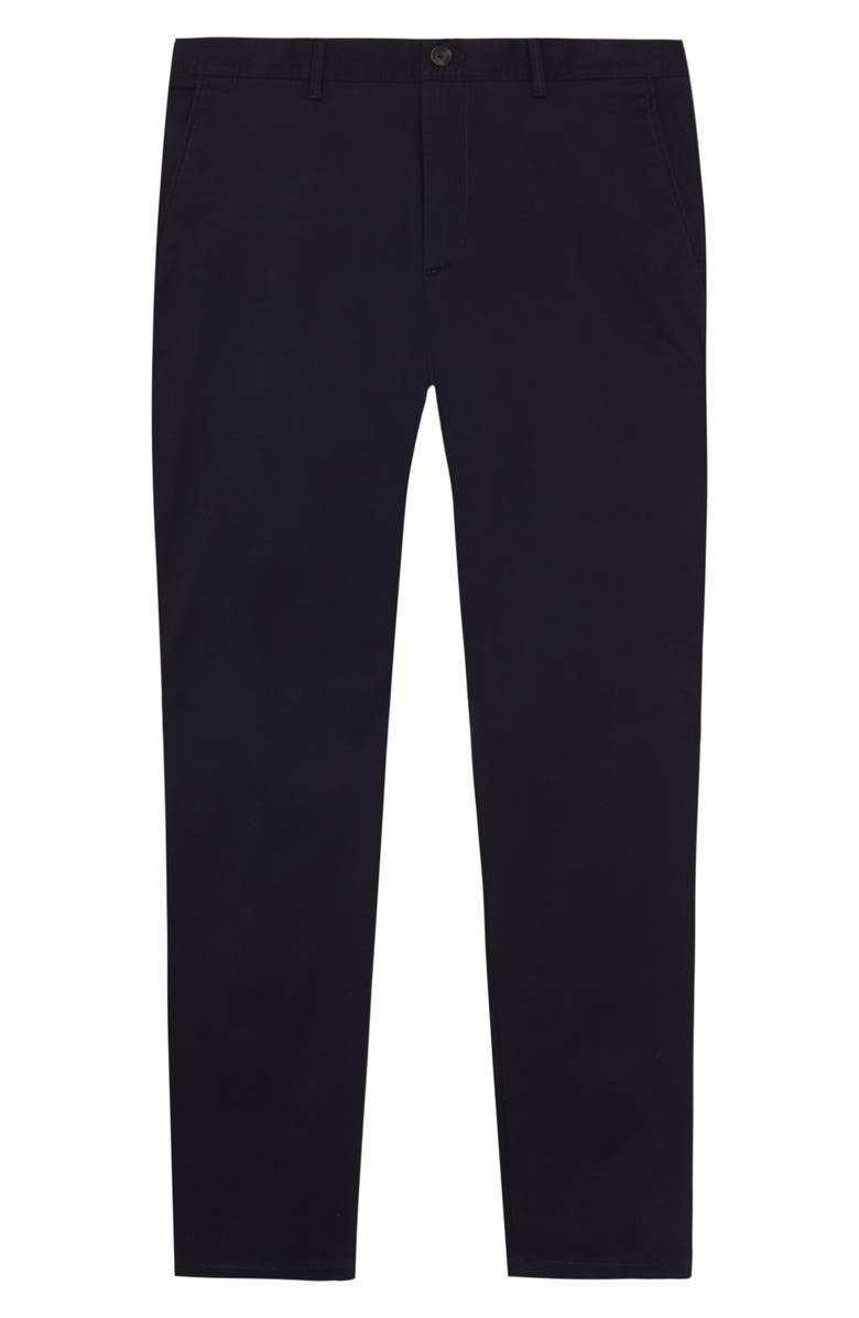 Reiss Pitch Stretch Cotton Pants, Alternate, color, Navy