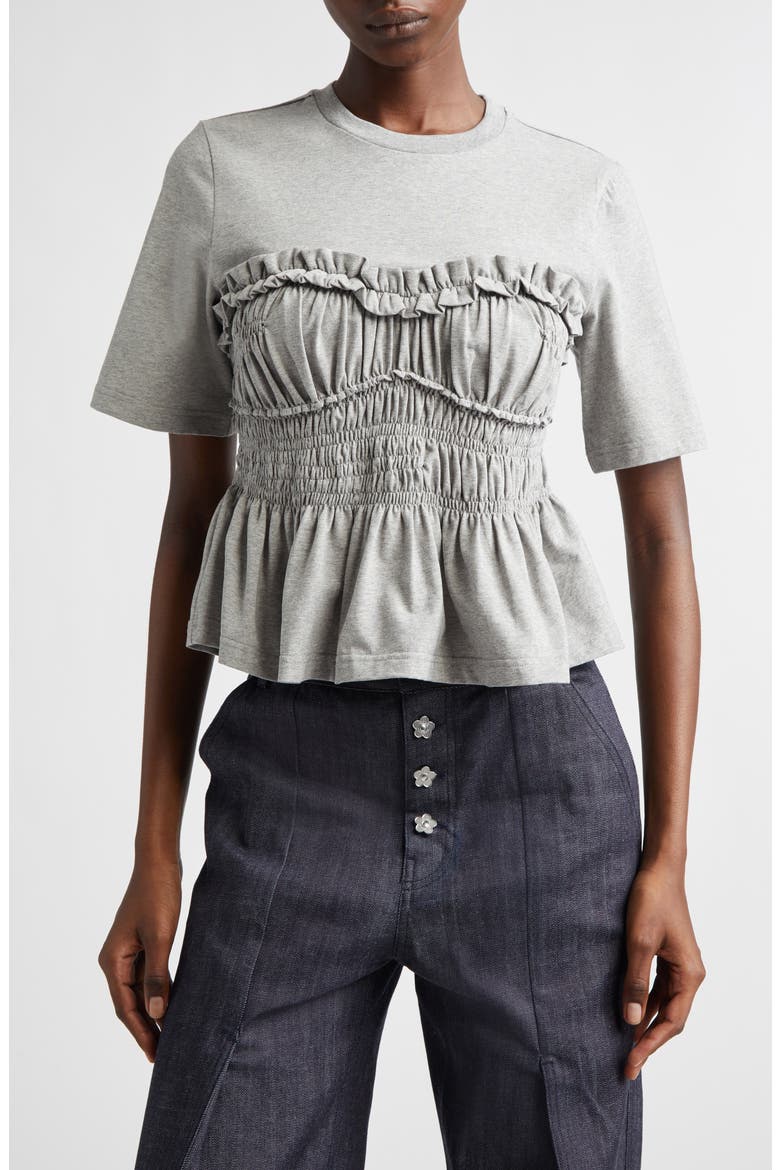 Vilde Shirred Peplum T-Shirt (Women) | Nordstrom