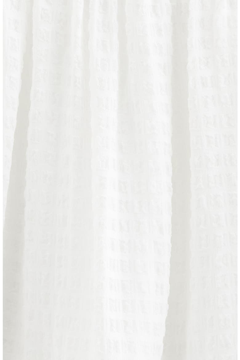 Kids' Shirred Tie Back Cutout Dress, Alternate, color, WHITE