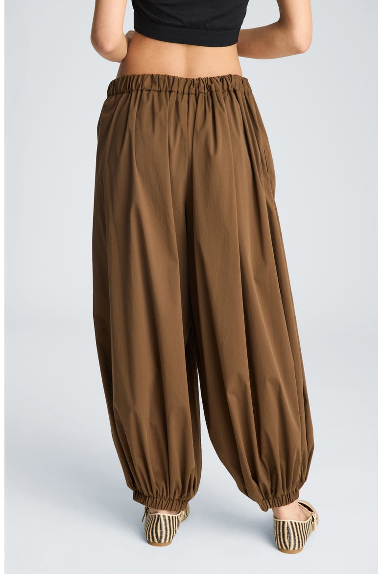 Pull-On Balloon Pants, Alternate, color, BRUNETTE