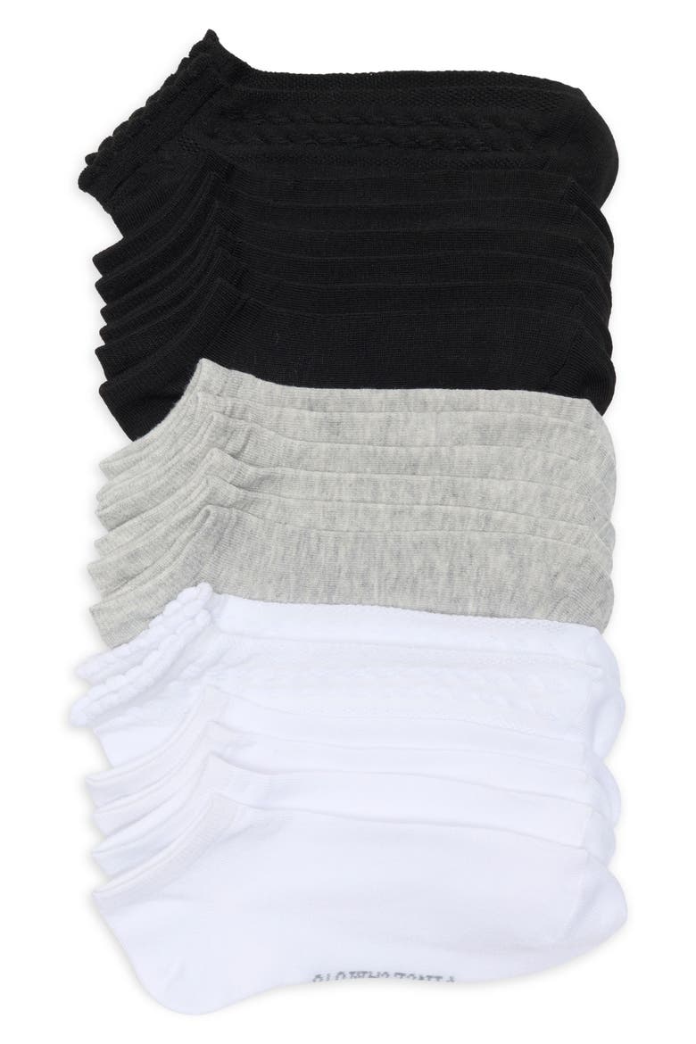 10-Pack Ankle Socks, Main, color, WHITE
