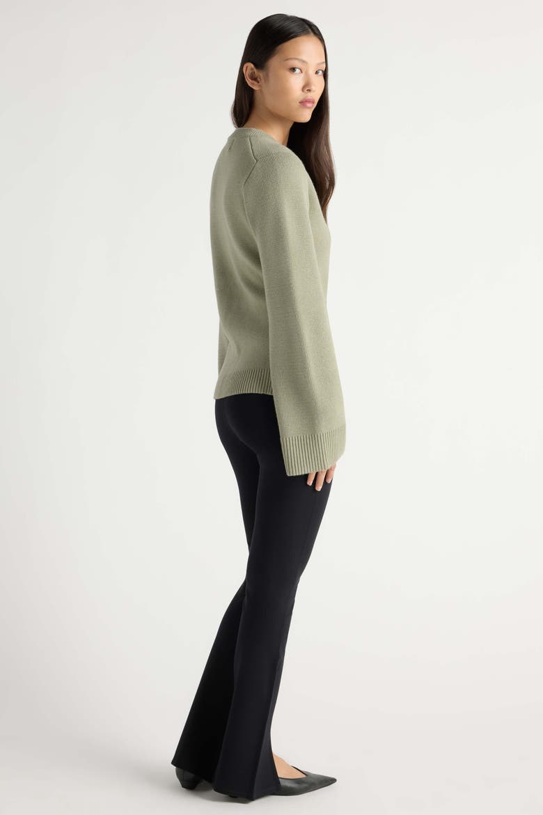 Eames Cotton Wool Button Cardigan, Alternate, color, Pistachio
