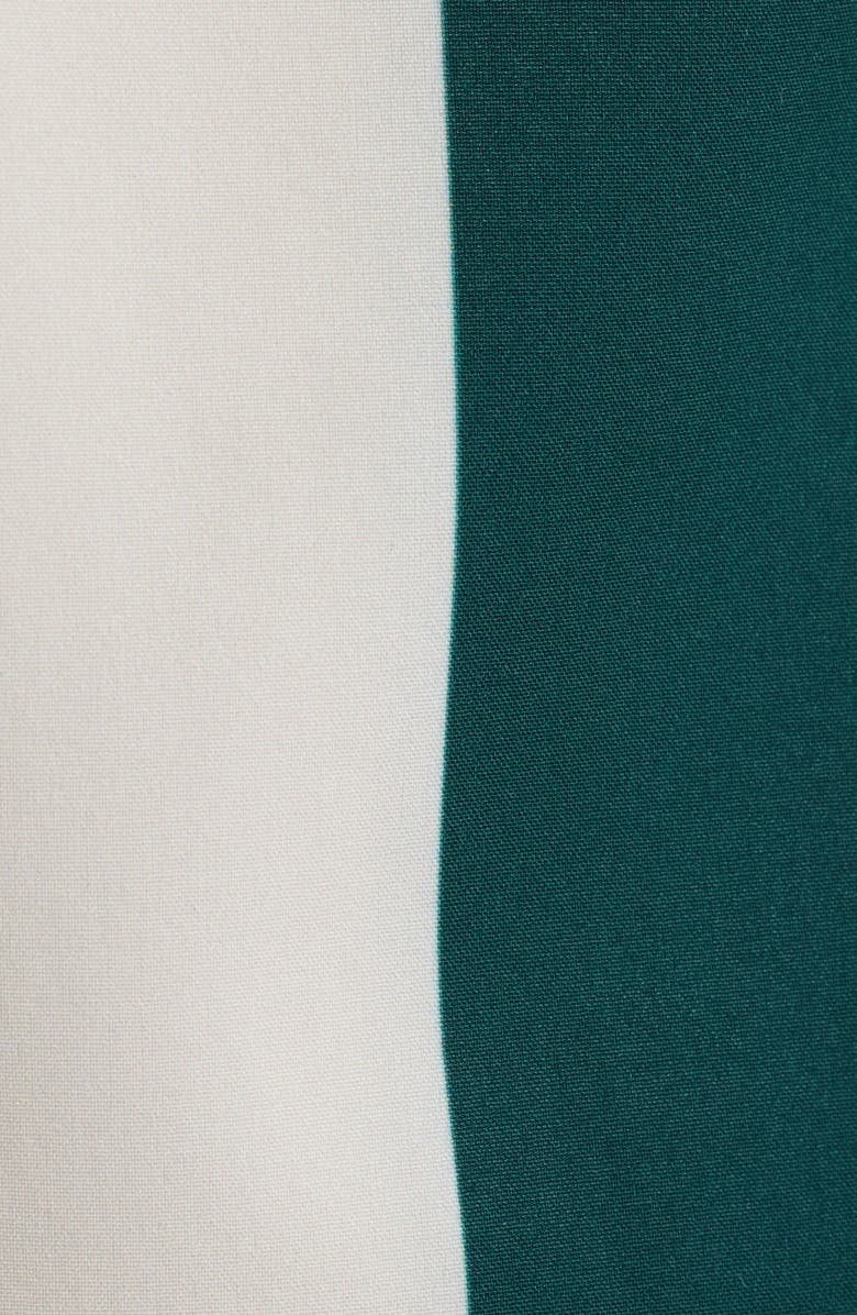 MAVRANS Emerald Heritage Week Stripe Short Sleeve Button-Up Shirt, Alternate, color, Green